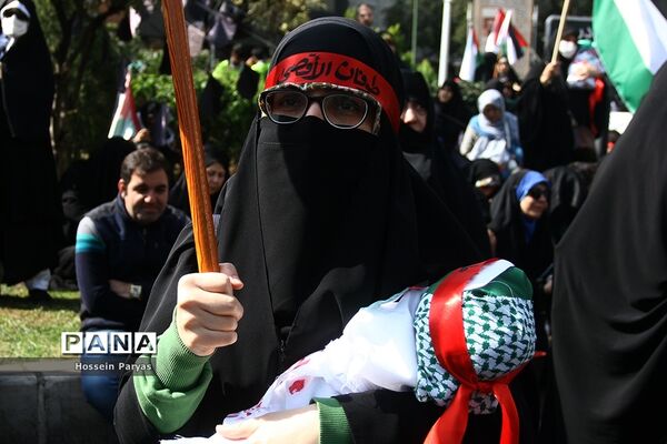 اجتماع بزرگ مادران و کودکان در حمایت از مردم فلسطین