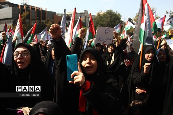 اجتماع بزرگ مادران و کودکان در حمایت از مردم فلسطین