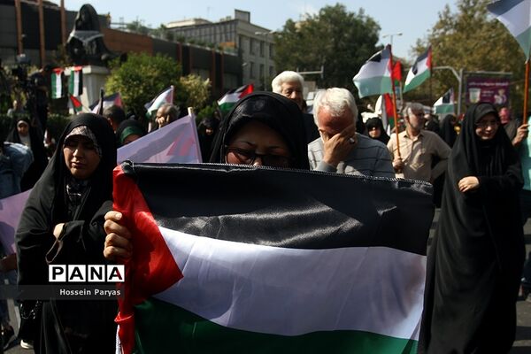 اجتماع بزرگ مادران و کودکان در حمایت از مردم فلسطین