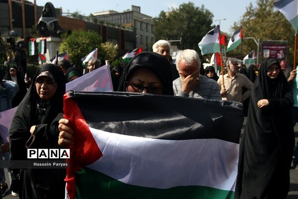 اجتماع بزرگ مادران و کودکان در حمایت از مردم فلسطین