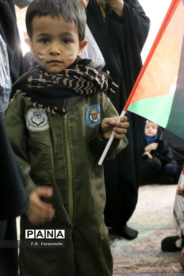 همنوایی مادران و کودکان 125 کشور در قم با مظلومان فلسطینی