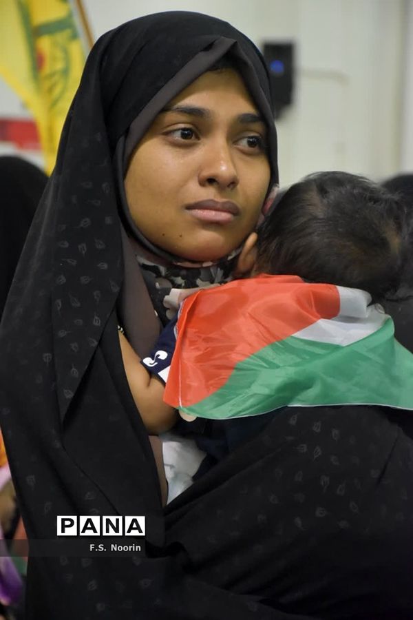 همنوایی مادران و کودکان 125 کشور در قم با مظلومان فلسطینی