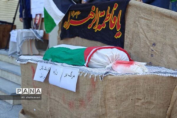 فریاد «مرگ بر اسرائیل» در مدارس کرمانشاه طنین‌انداز شد