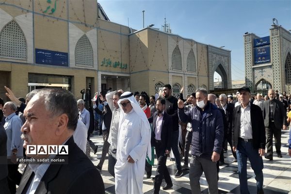 مراسم تشییع پیکر پاک شهید مدافع حرم