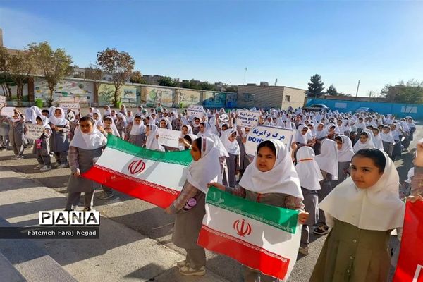 اعلام انزجاردانش‌آموزان آموزشگاه الله‌اکبر اسلامشهر از جنایات رژیم صهیونیستی