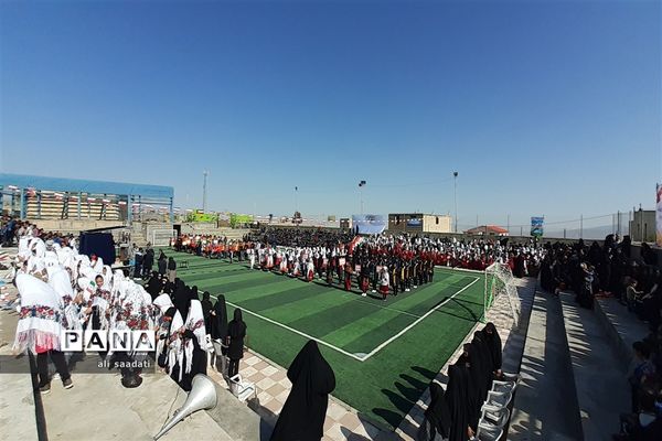 آیین افتتاحیه مسابقات ورزشی دانش‌آموزان شهرستان کلات(یادواره شهدای شهر چنار)طرح امیدستان۱۰۰