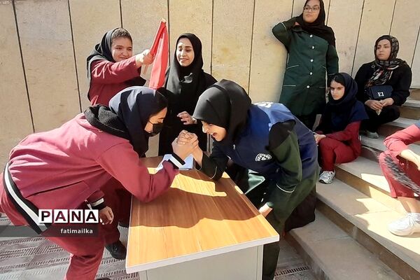 مراسم المپیاد ورزشی درون مدرسه‌ای در دبیرستان دخترانه شهید سردار سلیمانی شهرستان‌فیروزکوه