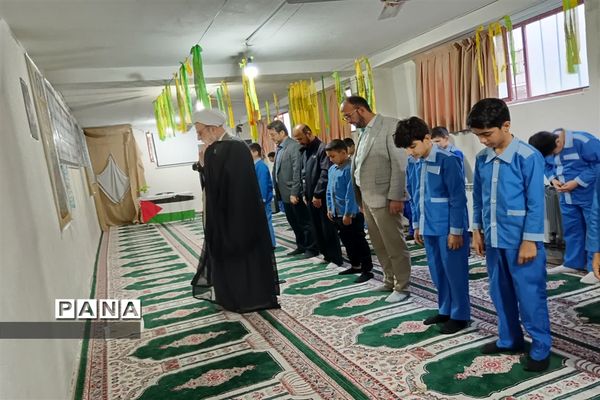 برگزاری نماز جماعت در مدارس شهرستان جویبار