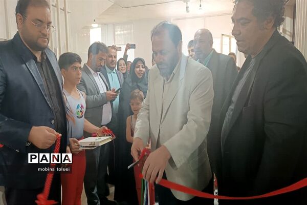 آیین افتتاح خانه ژیمناستیک در شهرستان بهارستان