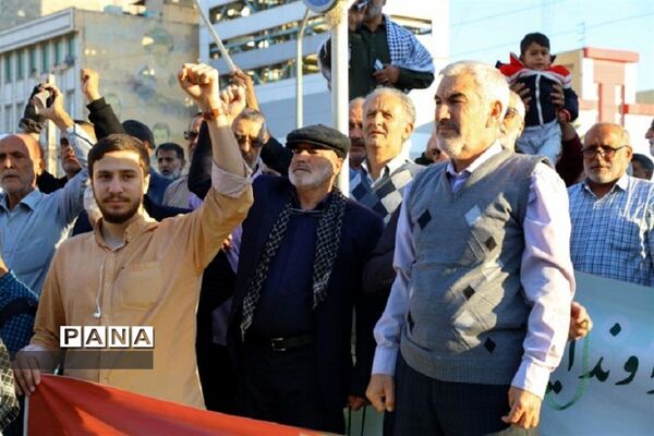 تجمع مردم غیور و انقلابی شهرستان فردیس در حمایت از مردم فلسطین