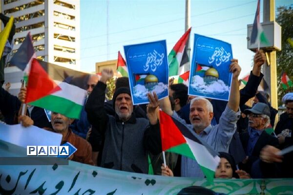 تجمع مردم غیور و انقلابی شهرستان فردیس در حمایت از مردم فلسطین