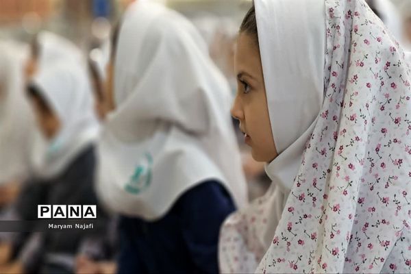 مراسم پیوند مدرسه و مسجد دبستان حاجیه خانم نوری ملارد