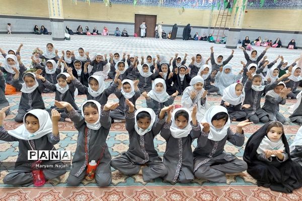 مراسم پیوند مدرسه و مسجد دبستان حاجیه خانم نوری ملارد