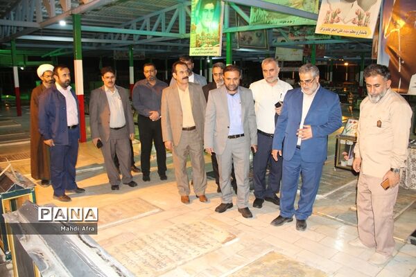 تجدید بیعت با مزار مطهر شهدای دانش‌آموز بهبهان