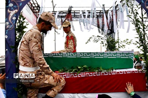 خروش مردم اهواز در حمایت از فلسطین قهرمان
