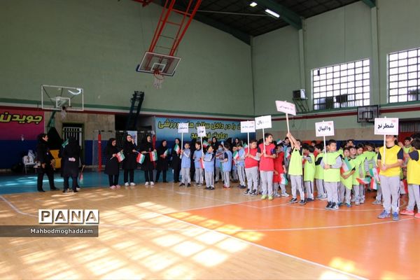 افتتاحیه المپیادورزشی درون مدرسه‌ای دبستان پسرانه علوی منطقه ۱۳