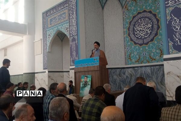 حمایت از فلسطین در نماز جمعه شهرستان شهریار