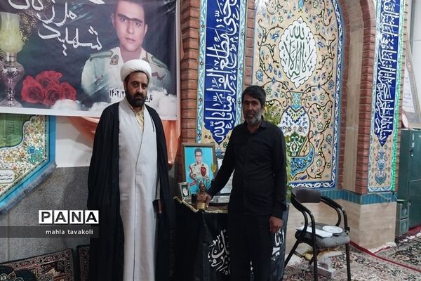 مراسم ختم و تجلیل شهید‌مرزبانی ناصر حیدری دژ در حسینیه حضرت ابوالفضل(ع)