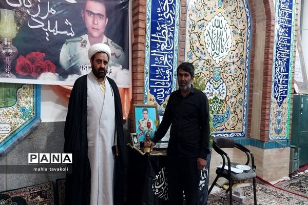 مراسم ختم و تجلیل شهید‌مرزبانی ناصر حیدری دژ در حسینیه حضرت ابوالفضل(ع)