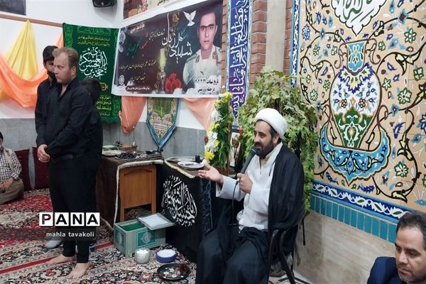 مراسم ختم و تجلیل شهید‌مرزبانی ناصر حیدری دژ در حسینیه حضرت ابوالفضل(ع)