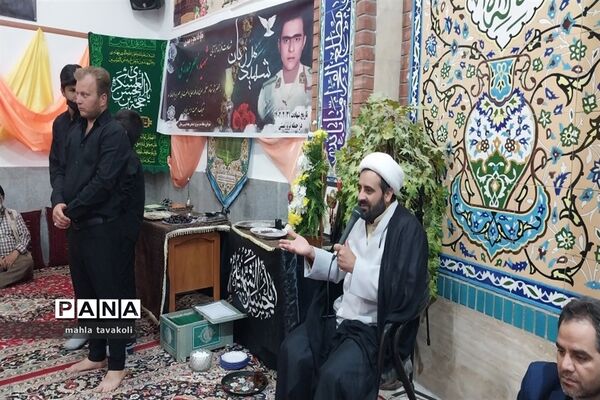 مراسم ختم و تجلیل شهید‌مرزبانی ناصر حیدری دژ در حسینیه حضرت ابوالفضل(ع)