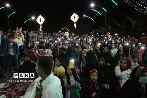 مراسم استقبال از خادمان حرم مطهر امام رضا(ع) در شهرستان آباده