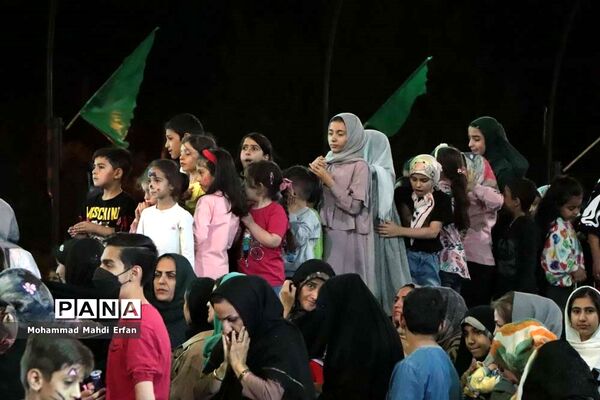 مراسم استقبال از خادمان حرم مطهر امام رضا(ع) در شهرستان آباده