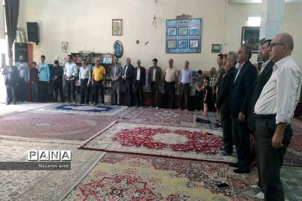 آیین خشت‌گذاری در مدرسه 14 معصوم شهرستان ورامین