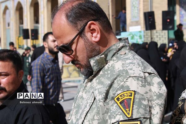 آیین تشییع شهید مدافع امنیت «سجاد امیری» در کرمانشاه