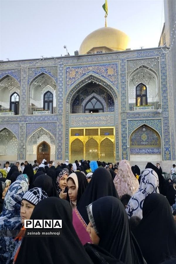 اولین روز سفر دختران زیارت اولی استان اصفهان به مشهد الرضا