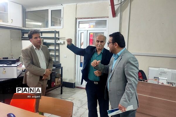 بازدید کارشناسان معاونت برنامه‌ریزی و مدیریت مدارس سازمان پرورش استعدادهای درخشان از دبیرستان دارالفنون شهریار