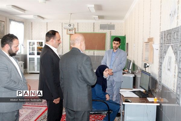 بازدید ناظر اداره‌کل آموزش و پرورش خراسان رضوی از حوزه‌های آزمون و تصحیح امتحانات نهایی 1402 شهرستان کلات