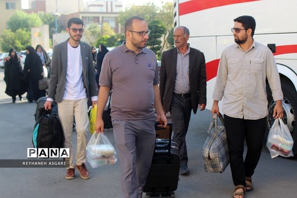 اعزام کاروان فرهنگیان شهرستان‌های تهران به مقصد مشهد مقدس جهت شرکت در رزمایش کشوری طرح «ولایت»