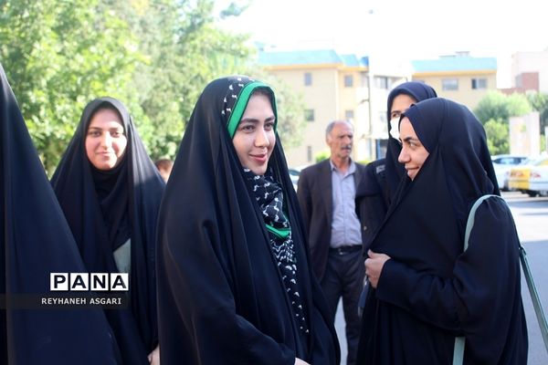 اعزام کاروان فرهنگیان شهرستان‌های تهران به مقصد مشهد مقدس جهت شرکت در رزمایش کشوری طرح «ولایت»