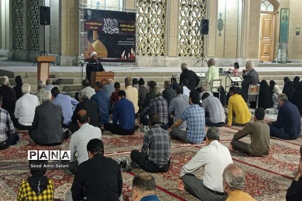 مراسم شهادت امام جواد(ع) در آرامگاه شهید‌مدرس کاشمر