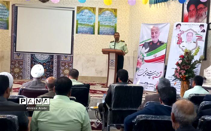 مراسم تکریم و معارفه فرمانده انتظامی کاشمر