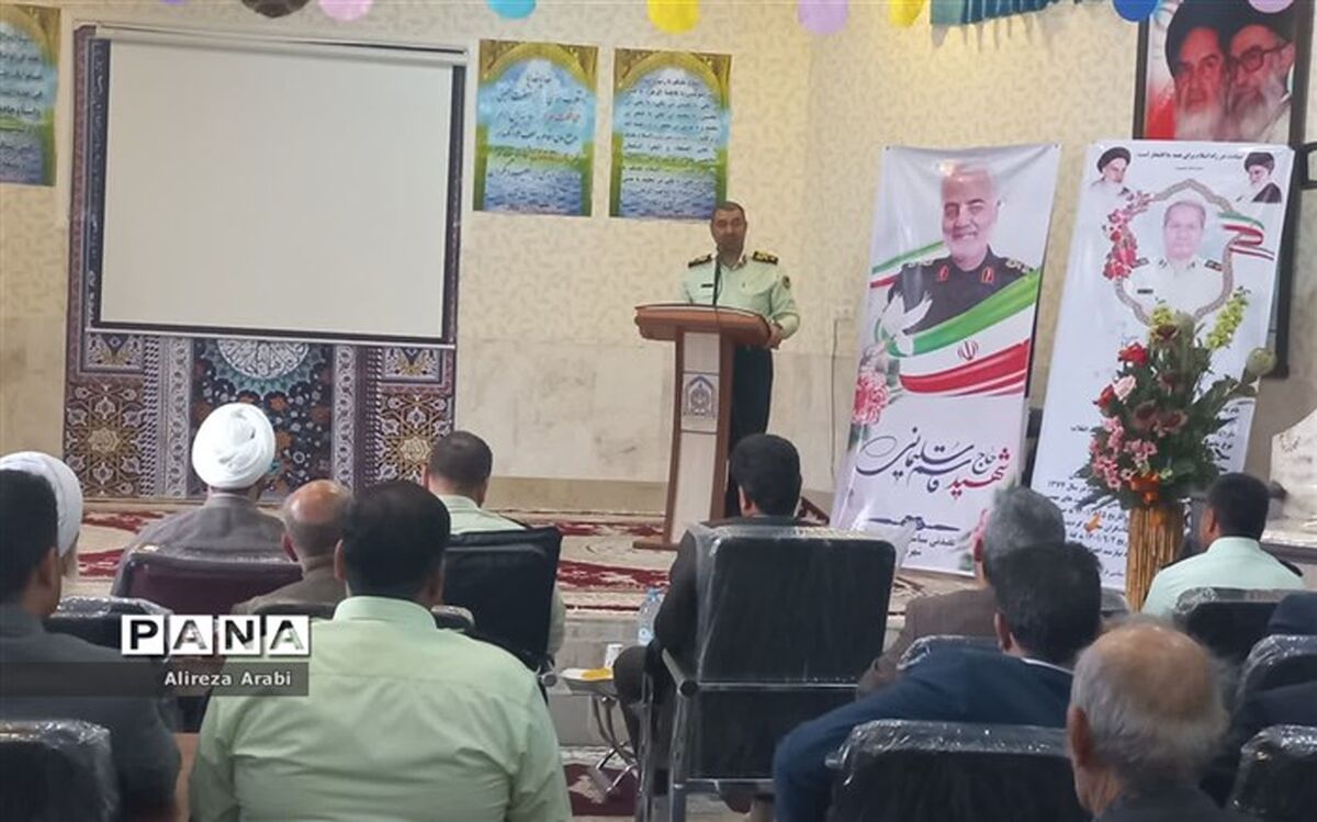 مراسم تکریم و معارفه فرمانده انتظامی کاشمر