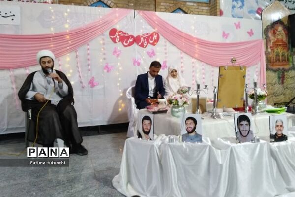 پیوند آسمانی در جوار شهدای گمنام شیراز به مناسبت سالگرد ازدواج حضرت علی(ع) وحضرت فاطمه(س)