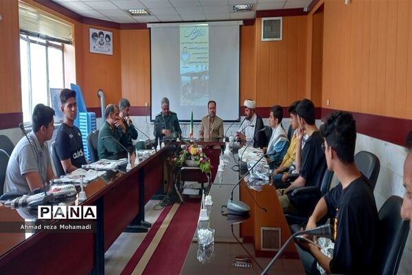 بدرقه اولین گروه جهادی هجرت ۳ بسیج دانش‌آموزی کاشمر