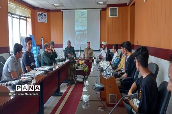 بدرقه اولین گروه جهادی هجرت ۳ بسیج دانش‌آموزی کاشمر