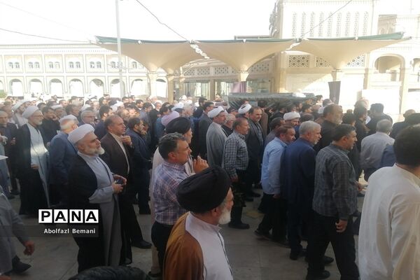 مراسم تشییع پیکر مرحوم حجت الاسلام «آشتیانی» در قم