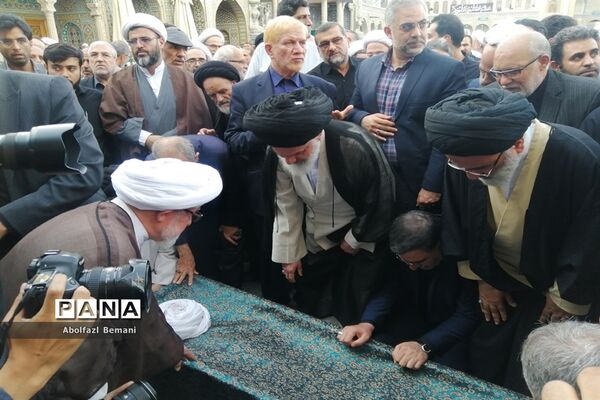 مراسم تشییع پیکر مرحوم حجت الاسلام «آشتیانی» در قم