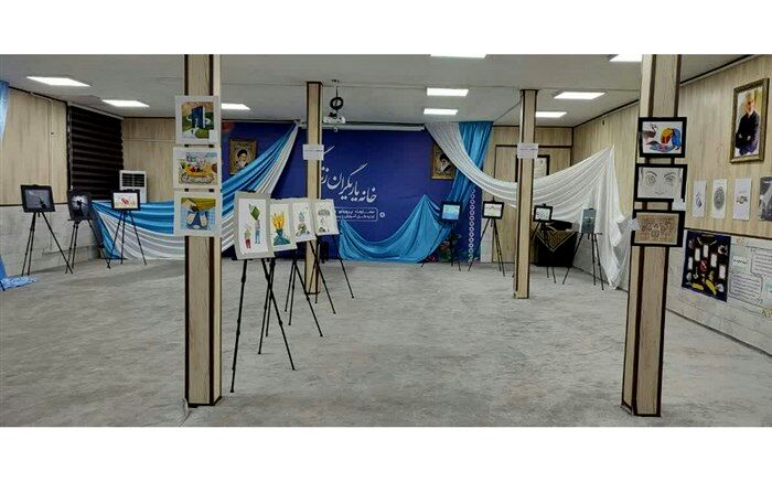 برپایی نمایشگاه آثار دانش‌آموزان با محوریت مبارزه با مواد مخدر در قم