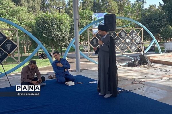 برگزاری مراسم دعای پرفیض عرفه در گلزار شهدای‌ شهرستان‌قرچک