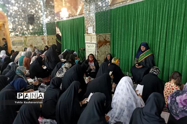 مراسم دعای عرفه در آستان بی‌بی‌زبیده شهرستان قرچک