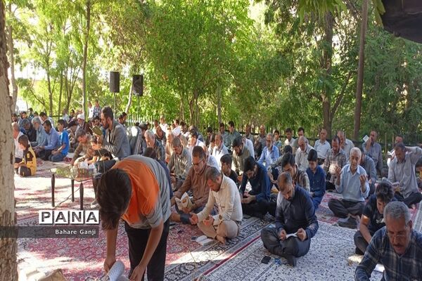 قرائت دعای عرفه در جوار حرم امامزاده سلطان نورالدین اردکان
