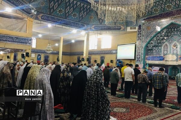 نماز عید قربان در مصلی صاحب‌الزمان شهرستان بهارستان