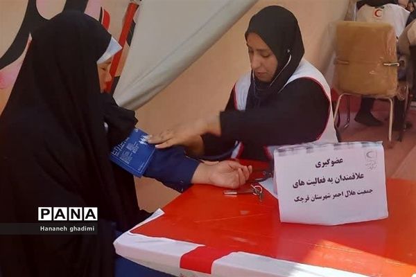 برپایی ایستگاه‌سلامت توسط جمعیت هلال‌احمر قرچک در روستای ولی‌آباد