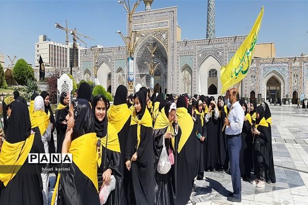 سفر دانش‌آموزان زیارت اولی شهرستان مانه و سملقان به حرم امام رضا(ع)