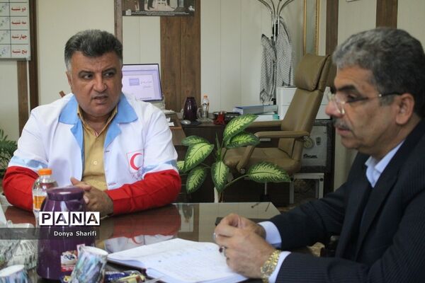 جلسه هماهنگی معاونت پرورشی و فرهنگی اداره‌کل آموزش و پرورش استان بوشهر با هلال احمر‌